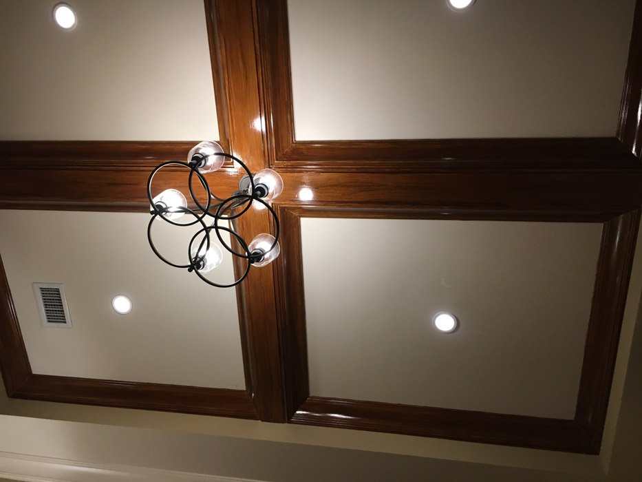 Faux Bois Ceiling Beams Varnished